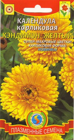Календула Кэндимэн желтый (плазмас) 0,2гр