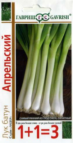 Лук батун Апрельский (1+1=3) (гавриш) 1,0 гр