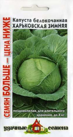 Капуста б/к Харьковская зимняя (ус) 0,5гр