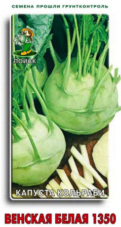 Капуста кольраби Венская белая 1350 (поиск) 0,5гр