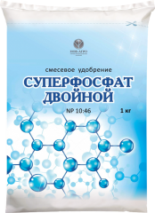 Суперфосфат двойной N-12%, Р-49% 1кг (нов-агро)