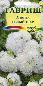 Агератум Белый шар (гавриш) 0,05 гр