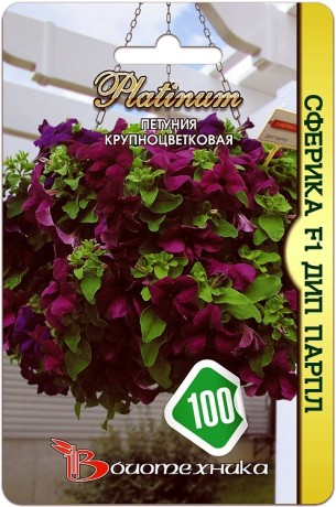 Петуния Сферика Дип Парпл F1 (биотехника) 10шт