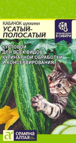 Кабачок цуккини Усатый-полосатый (семена Алтая) 2,0гр